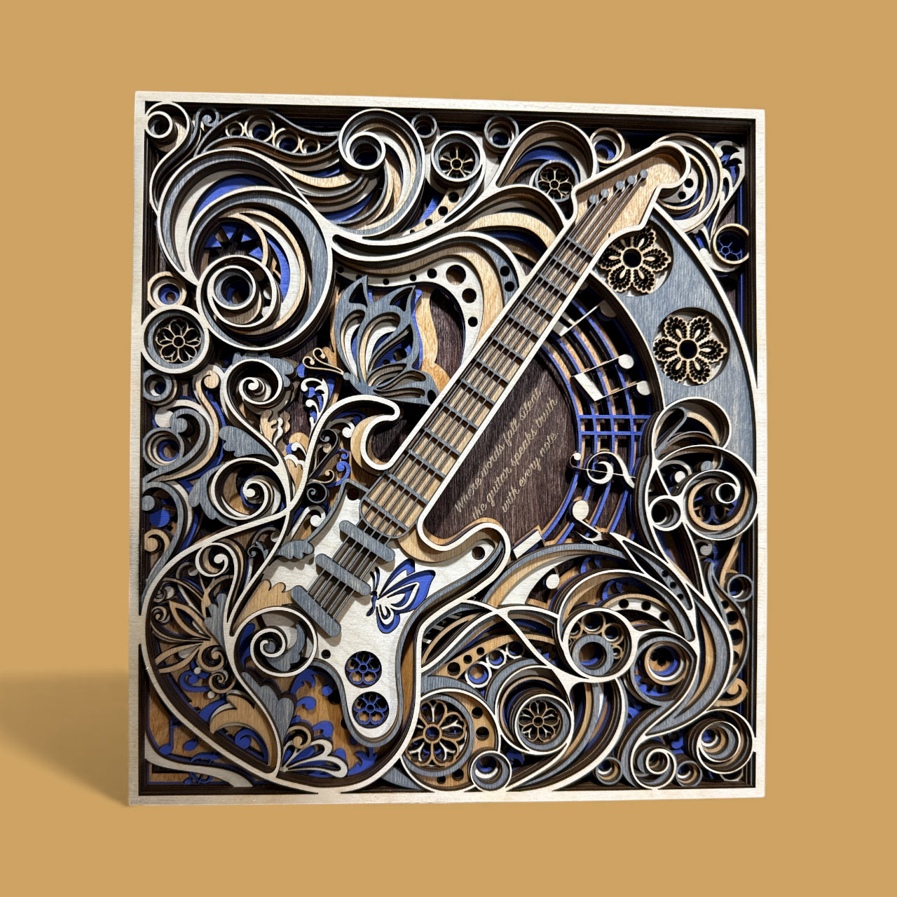 Electric Muse - Mandala Electric Guitar Wall Art