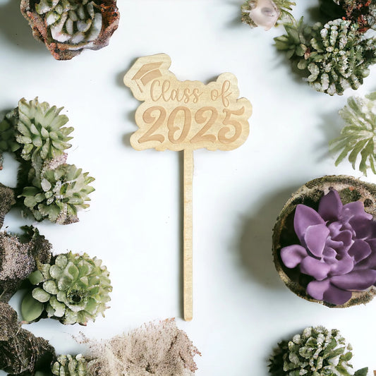 Graduation center piece stake