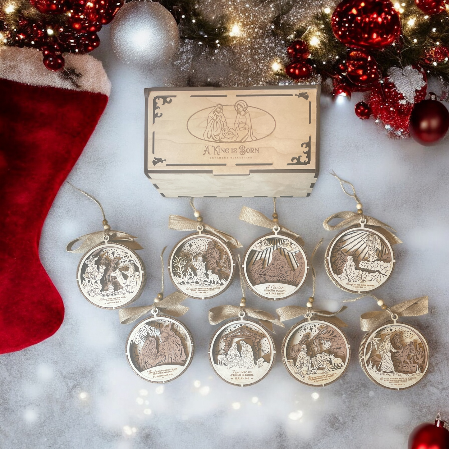 A King is Born ornaments