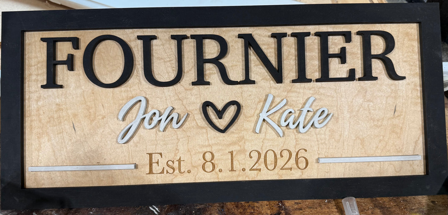 Custom Wedding Sign