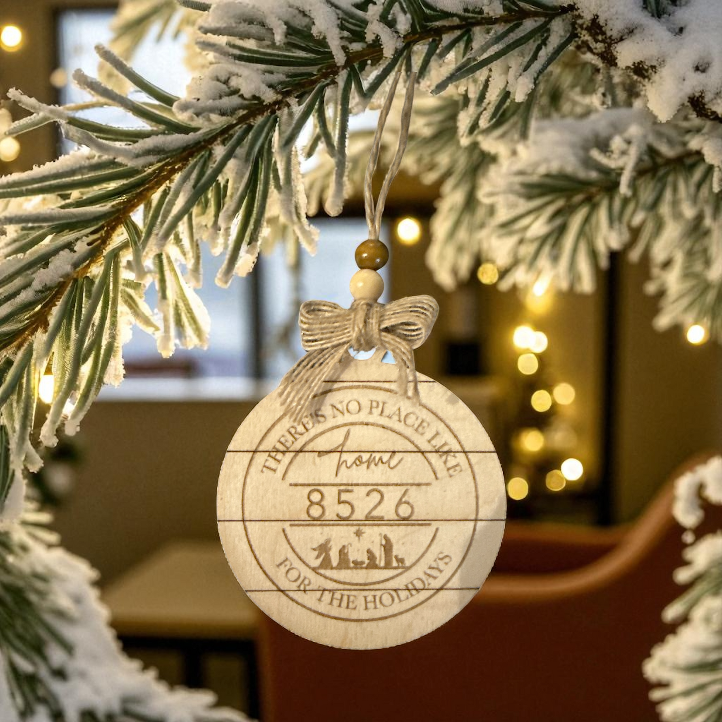 No place like Home Custom Address Ornament