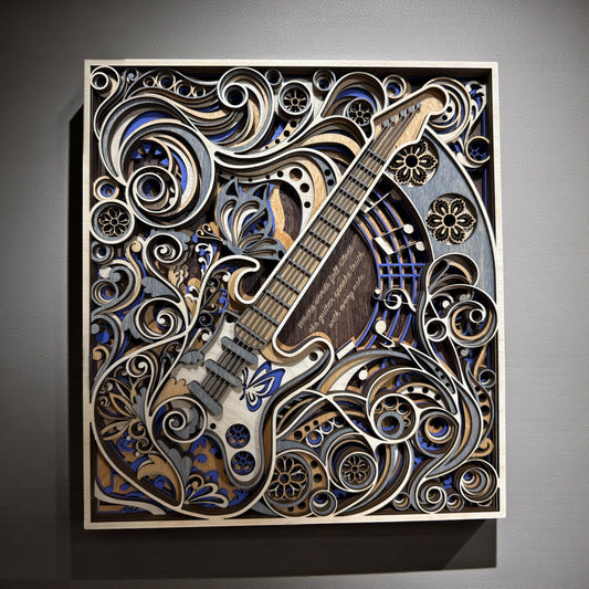 Electric Muse - Mandala Electric Guitar Wall Art